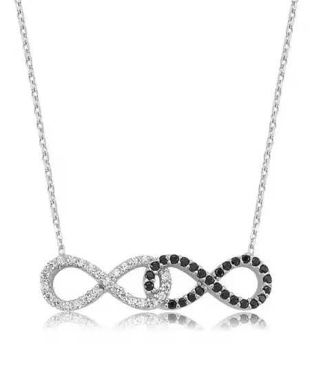 Gümüş Sonsuzluk Bayan Kolye