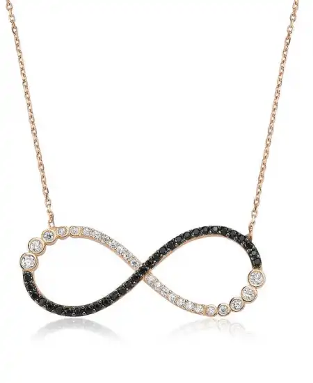 Gümüş Sonsuzluk Bayan Kolye