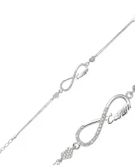 Gümüş Sonsuzluk Canım Bayan Bileklik