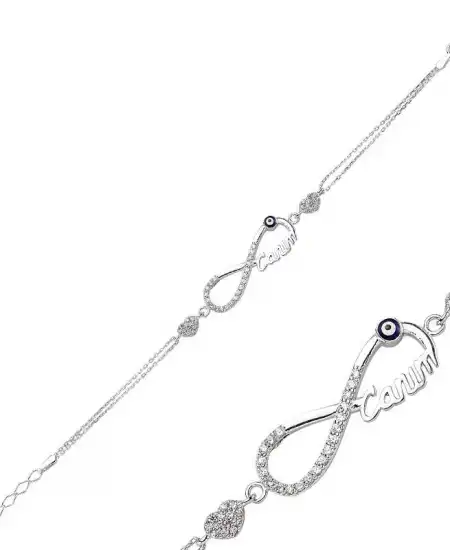 Gümüş Sonsuzluk Canım Bayan Bileklik