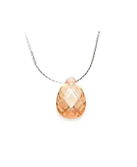 Gümüş Su Damlası Bayan Kolye