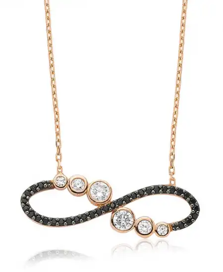 Gümüş Su Yolu Sonsuzluk Bayan Kolye