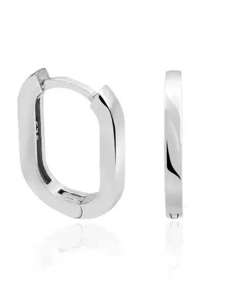 Gümüş Taşsız J Bayan Küpe