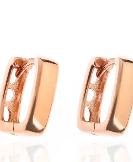 Gümüş Taşsız J Bayan Küpe