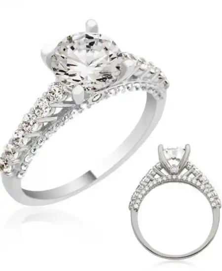 Gümüş Tek Taş Bayan Yüzük