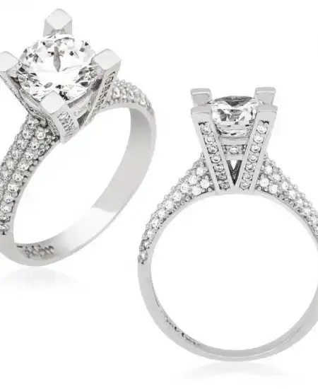 Gümüş Tek Taş Bayan Yüzük