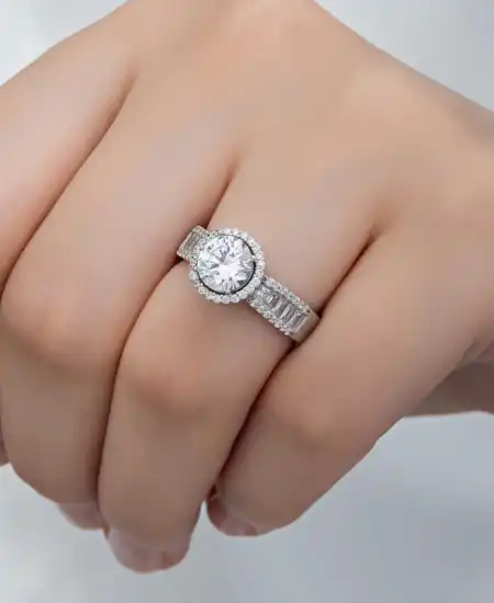 Gümüş Tek Taş Kadın Yüzük