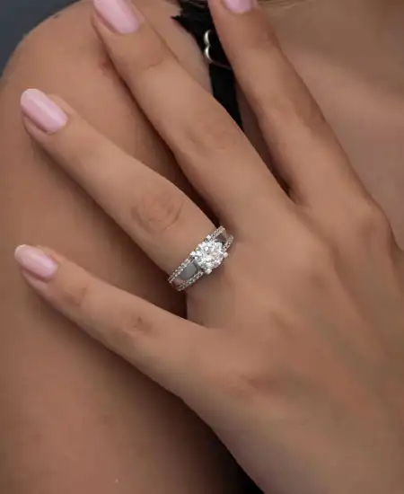 Gümüş Tek Taş Kadın Yüzük