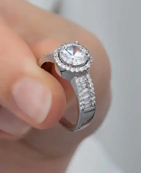 Gümüş Tek Taş Kadın Yüzük