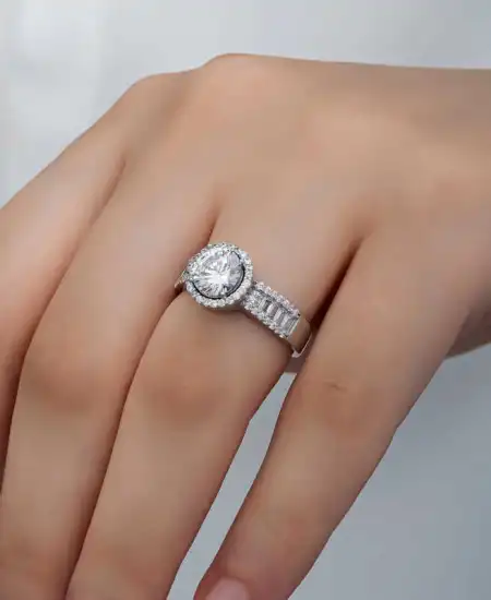 Gümüş Tek Taş Kadın Yüzük