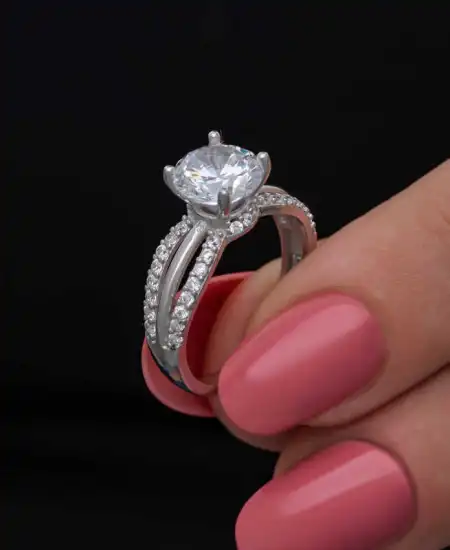 Gümüş Tek Taş Kadın Yüzük