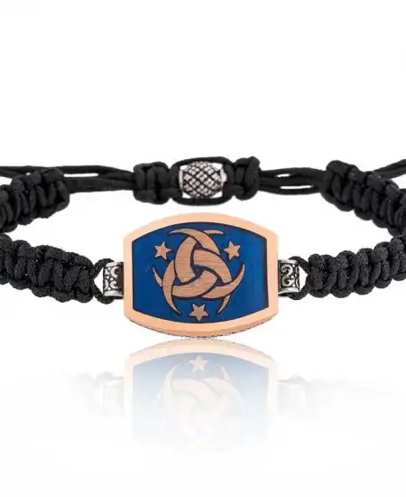 Gümüş Teşkilat-ı Mahsusa Makrome Erkek Bileklik