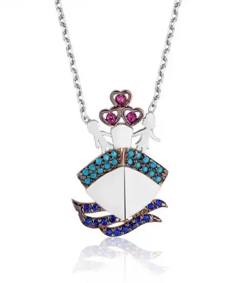 Gümüş Titanik Bayan Kolye