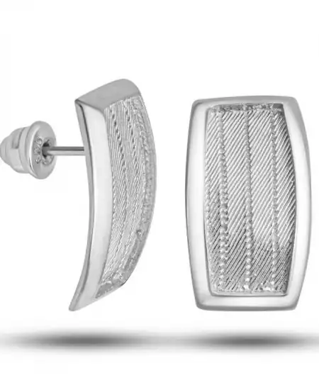 Gümüş Trabzon Hasır Kadın Küpe