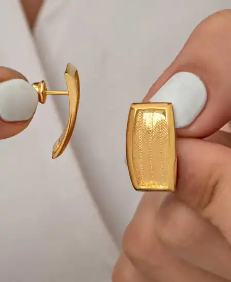 Gümüş Trabzon Hasır Kadın Küpe