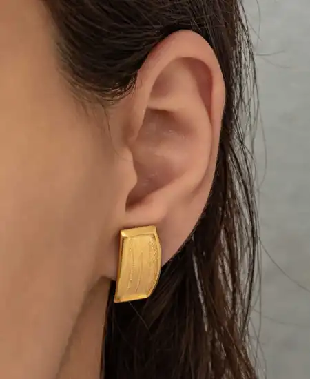 Gümüş Trabzon Hasır Kadın Küpe