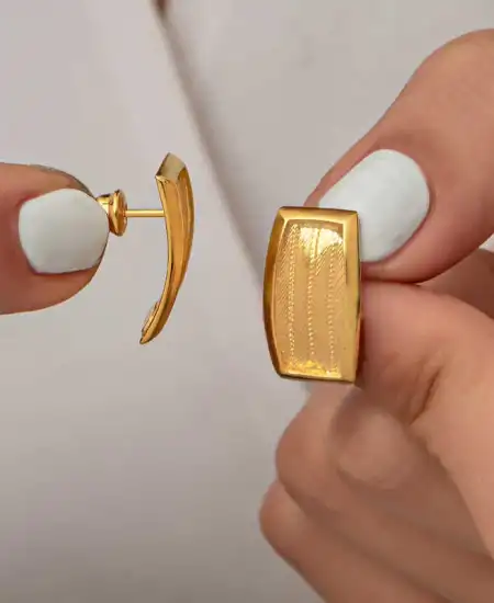 Gümüş Trabzon Hasır Kadın Küpe