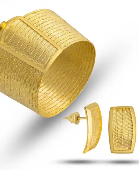 Gümüş Trabzon Hasır Kadın Set