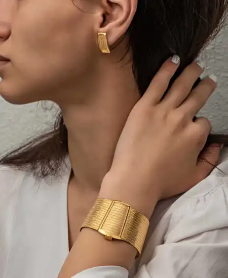 Gümüş Trabzon Hasır Kadın Set