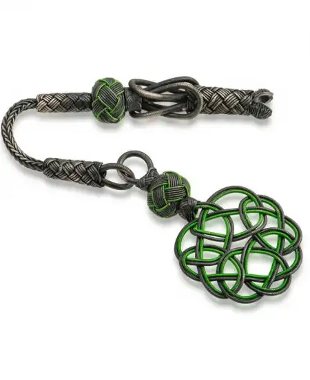 Gümüş Trabzon Örmesi Kazaz Tesbih Püskülü