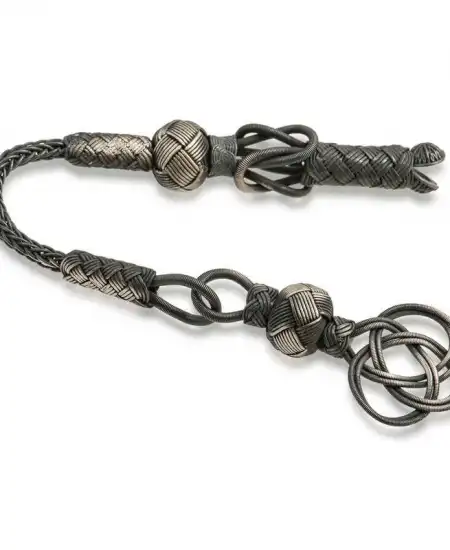 Gümüş Trabzon Örmesi Kazaz Tesbih Püskülü