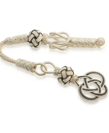 Gümüş Trabzon Örmesi Kazaz Tesbih Püskülü