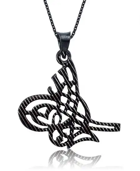 Gümüş Tuğra Bayan Kolye