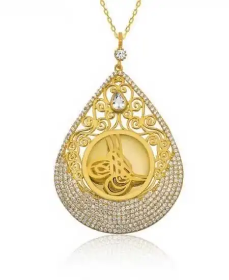 Gümüş Tuğra Bayan Kolye