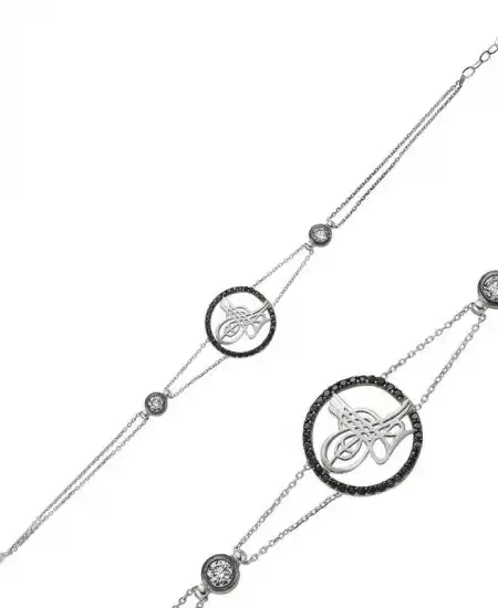 Gümüş Tuğralı Bayan Bileklik