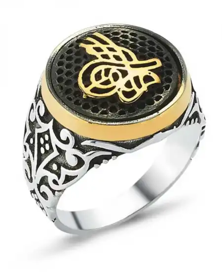 Gümüş Tuğralı Erkek Yüzük