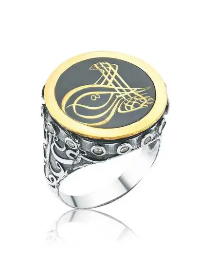 Gümüş Tuğralı Erkek Yüzük