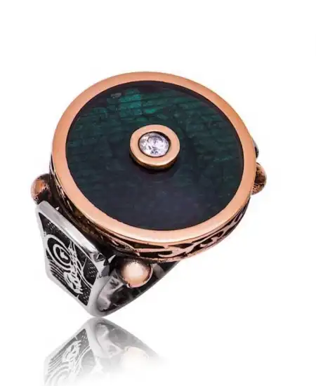 Gümüş Tuğralı Polo Erkek Yüzük