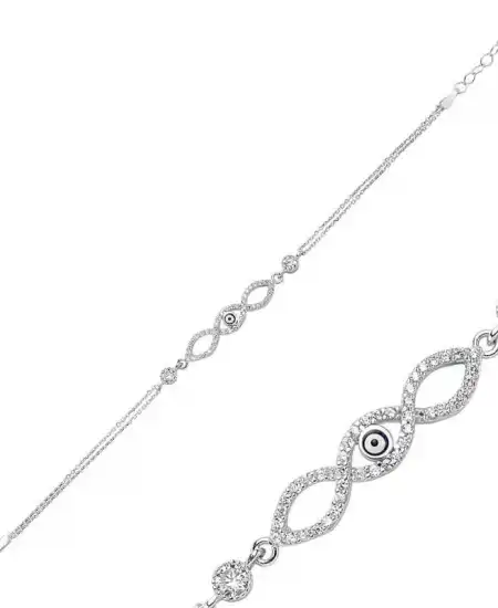 Gümüş Üç Sonsuzluk Bayan Bileklik