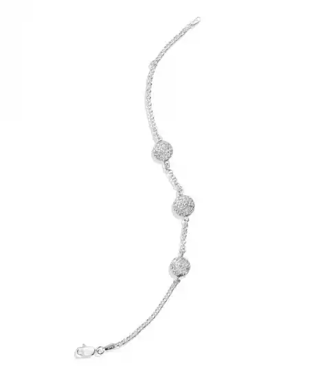 Gümüş Üç Toplu Bayan Bileklik