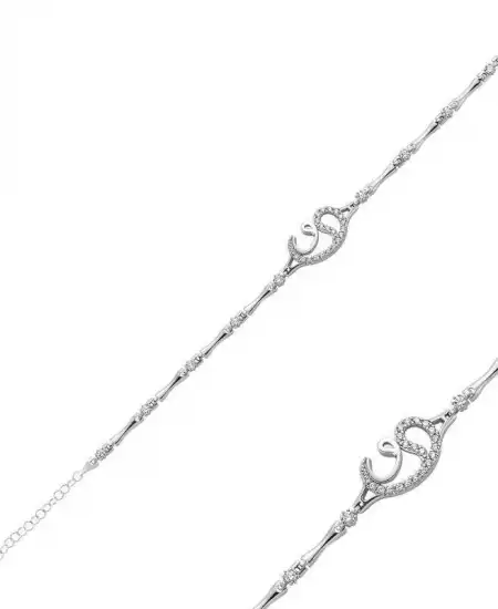 Gümüş Vav Bayan Bileklik