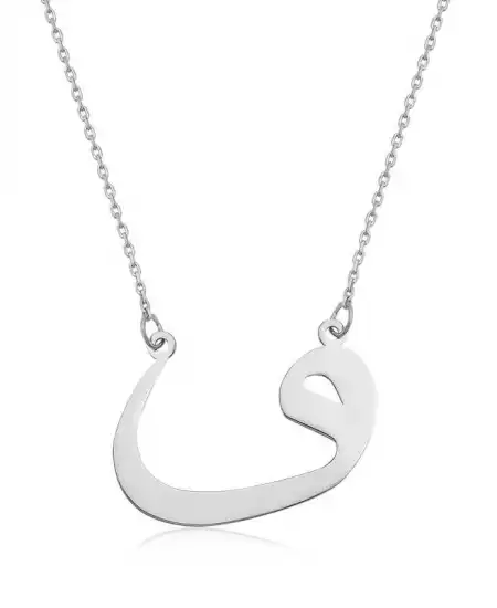 Gümüş Vav Bayan Kolye