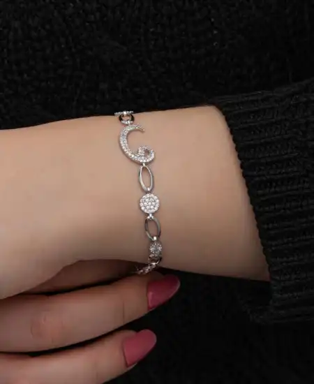 Gümüş Vav Kadın Bileklik