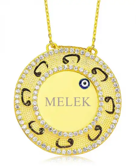 Gümüş Vav Kişiye Özel İsimli Bayan Kolye