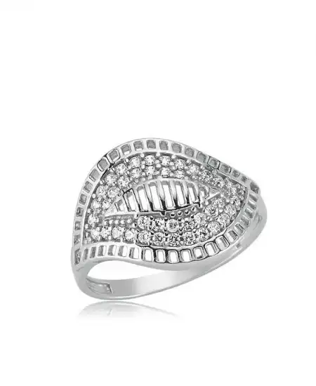 Gümüş Yaprak Bayan Yüzük