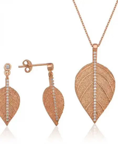 Gümüş Yaprak İkili Set