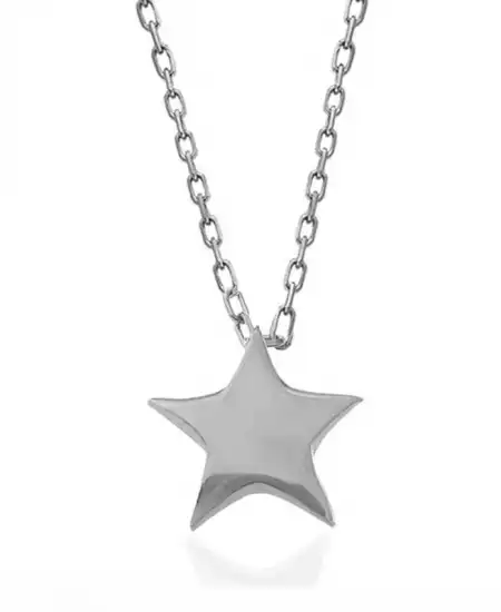 Gümüş Yıldız Kadın Kolye
