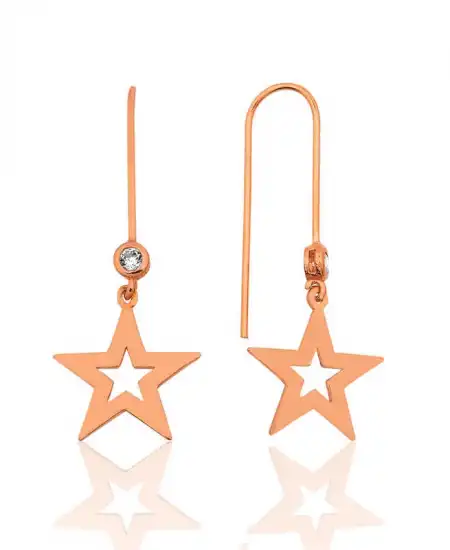 Gümüş Yıldız Küpe