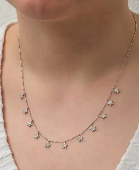 Gümüş Yıldız Şans Kadın Kolye