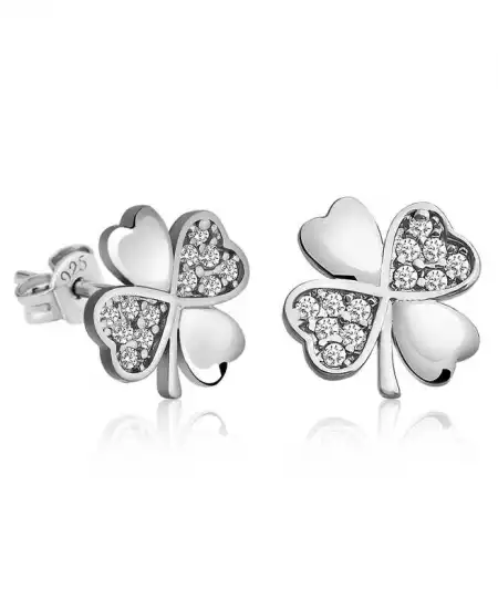 Gümüş Yonca Küpe