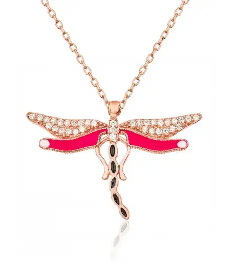 Gümüş Yusufçuk Bayan Kolye