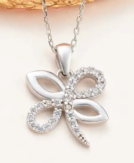 Gümüş Yusufçuk Kadın Kolye