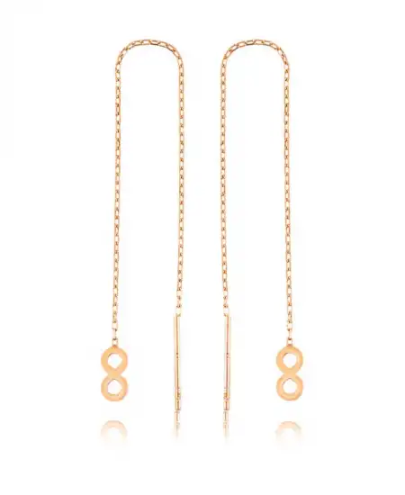 Gümüş Zincirli Sonsuzluk Küpe