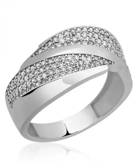 Gümüş Zirkon Taşlı Bayan Yüzük