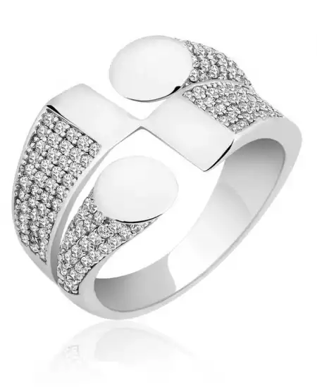 Gümüş Zirkon Taşlı Bayan Yüzük