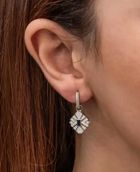 Gümüş Zirkon Taşlı Kadın Küpe